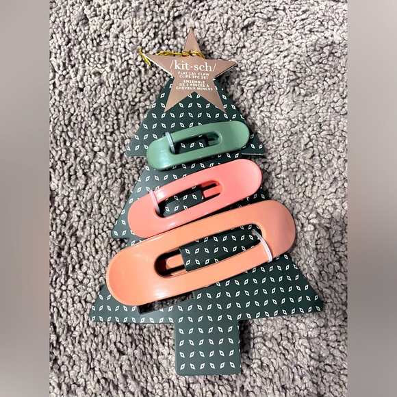 Kitsch hair style bundle - set of 3 clips and 5 satin scrunchies - Picture 2 of 5